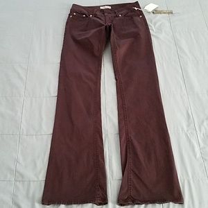 NWTS  DYLAN BURGANDY JEANS. SIZE 4